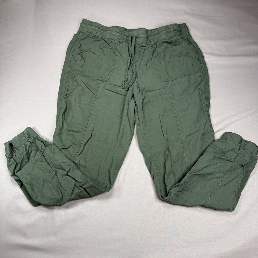 Harmony + Havoc Olive Green Lyocell Jogger Pants XL HH11110AMYTJ